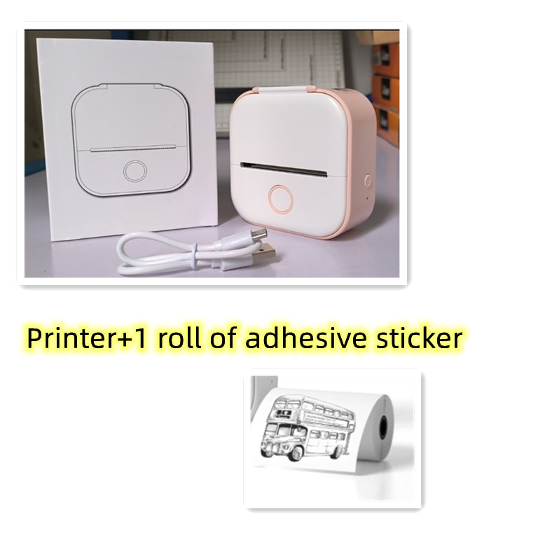 Portable Mini Thermal Label Printer Home Photo Printer Bluetooth Mini Label Printer