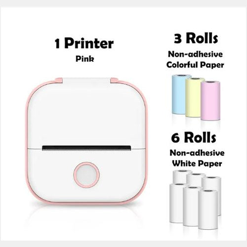 Portable Mini Thermal Label Printer Home Photo Printer Bluetooth Mini Label Printer